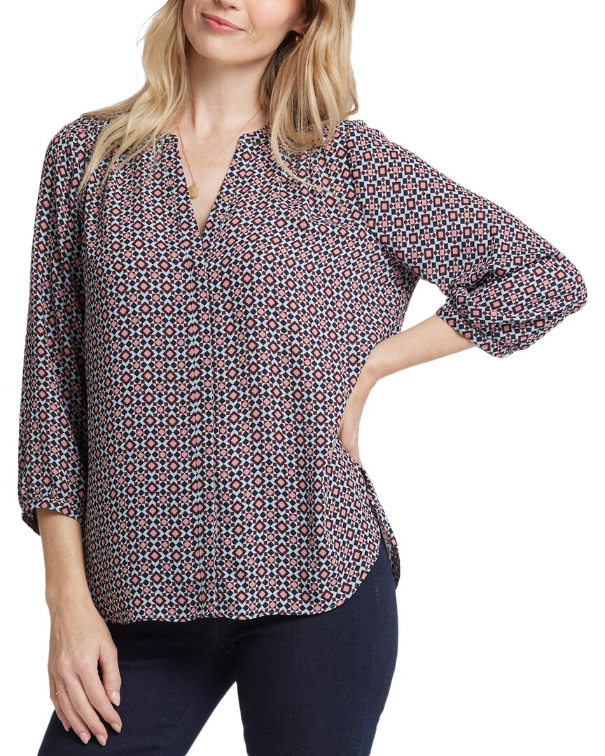 Nydj Pintuck Blouse Multi