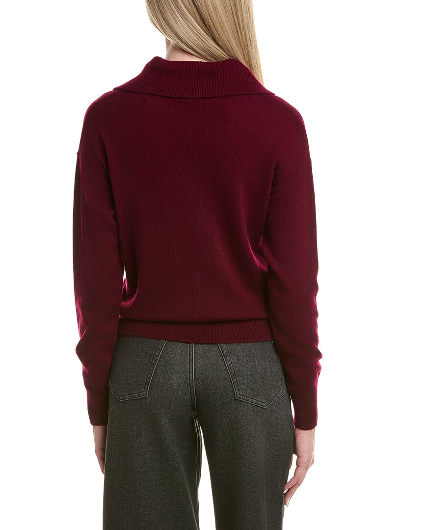 Bruno Magli Half Button Placket Wool & Cashmere-Blend Pullover