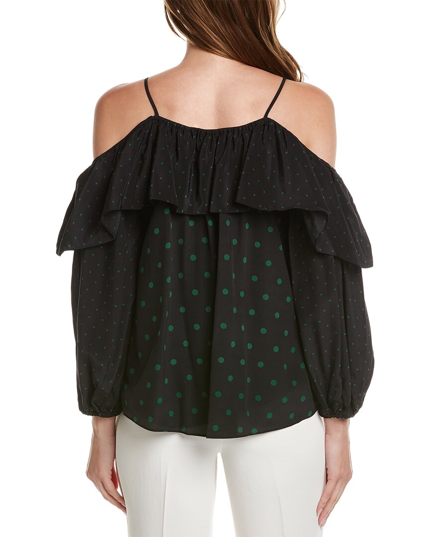 Elie Tahari Off-The-Shoulder Silk Blouse