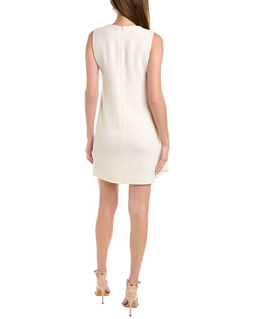 Oscar De La Renta Silk-Lined Wool Shift Dress
