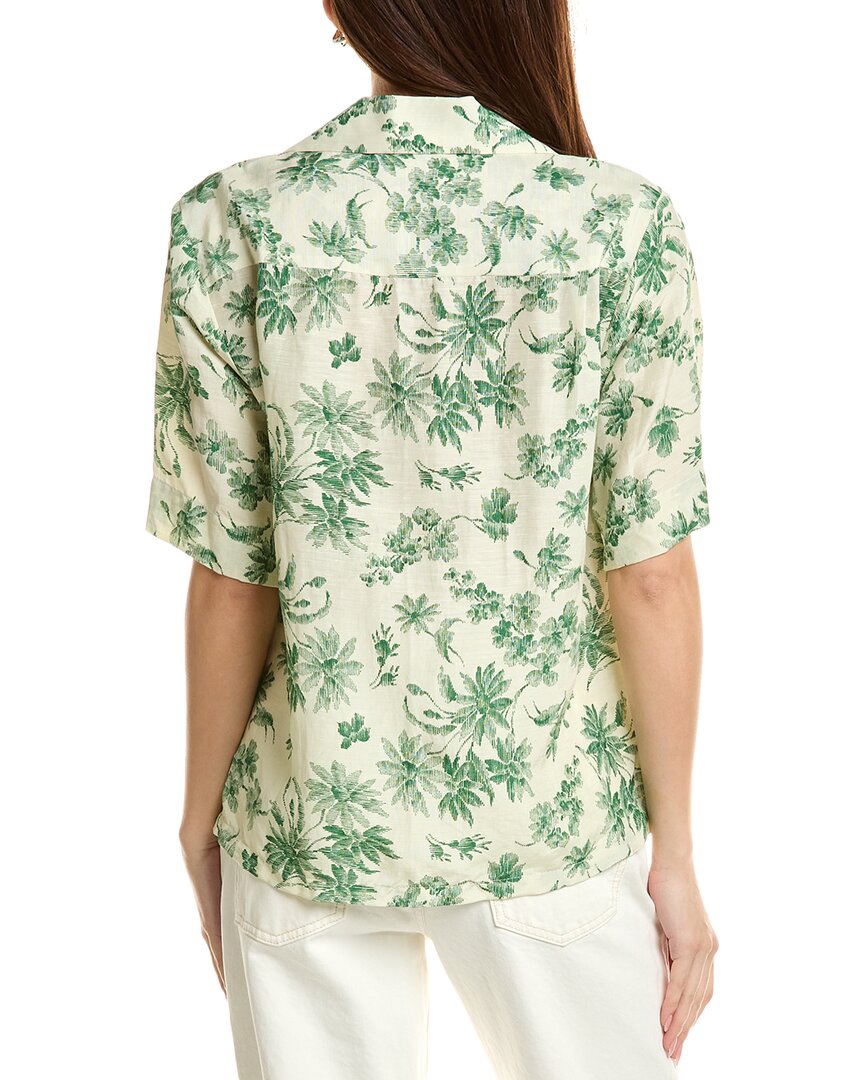 Sandro Linen-Blend Top