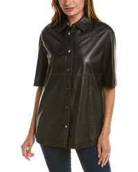 Brunello Cucinelli Leather Shirt Multi Regular 0 (XS)