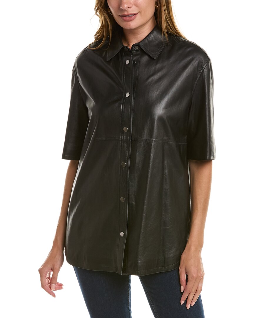 Brunello Cucinelli Leather Shirt Multi Regular 0 (XS)