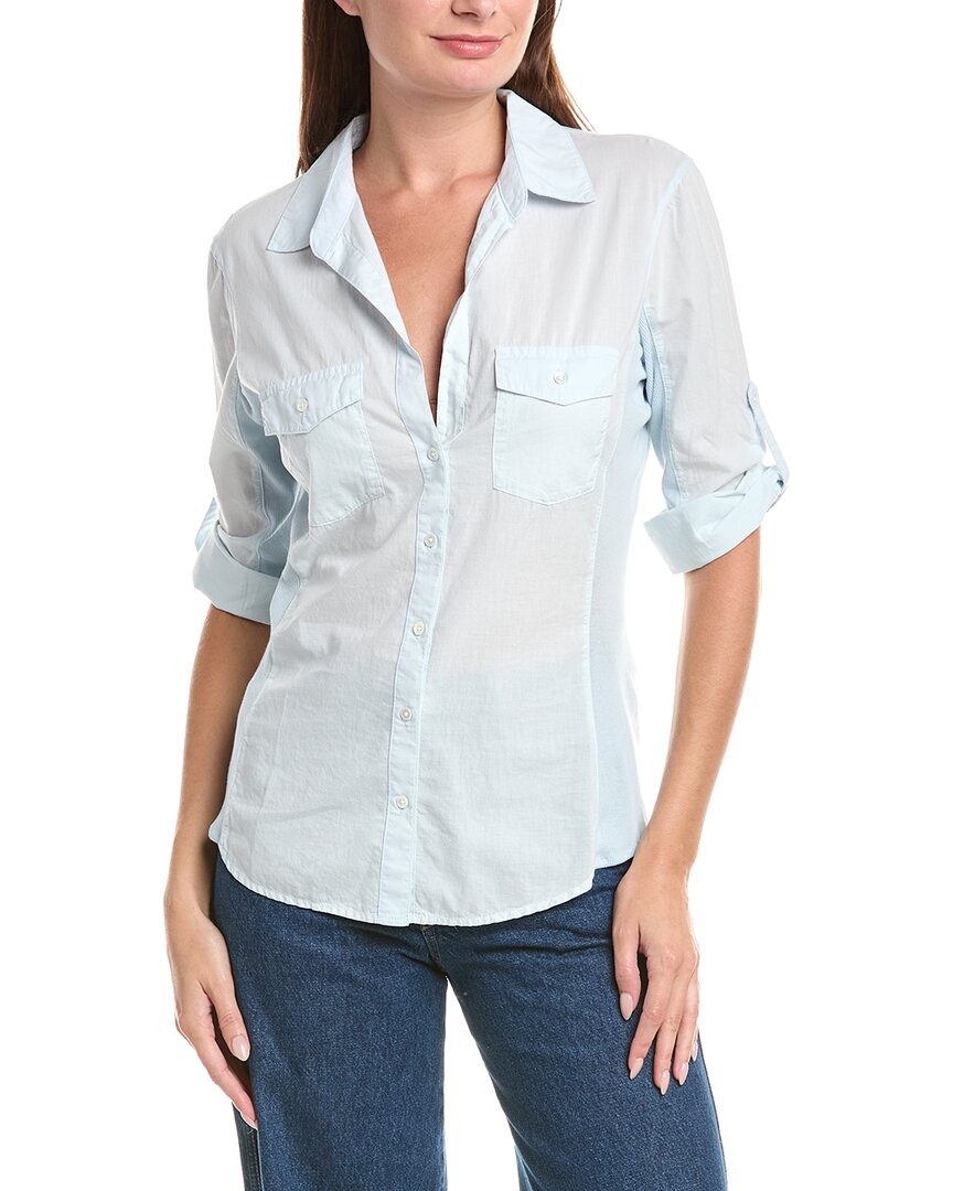 James Perse James Perse Contrast Panel Shirt