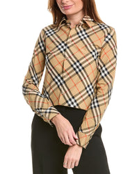 Burberry Check Shirt Brown Multi
