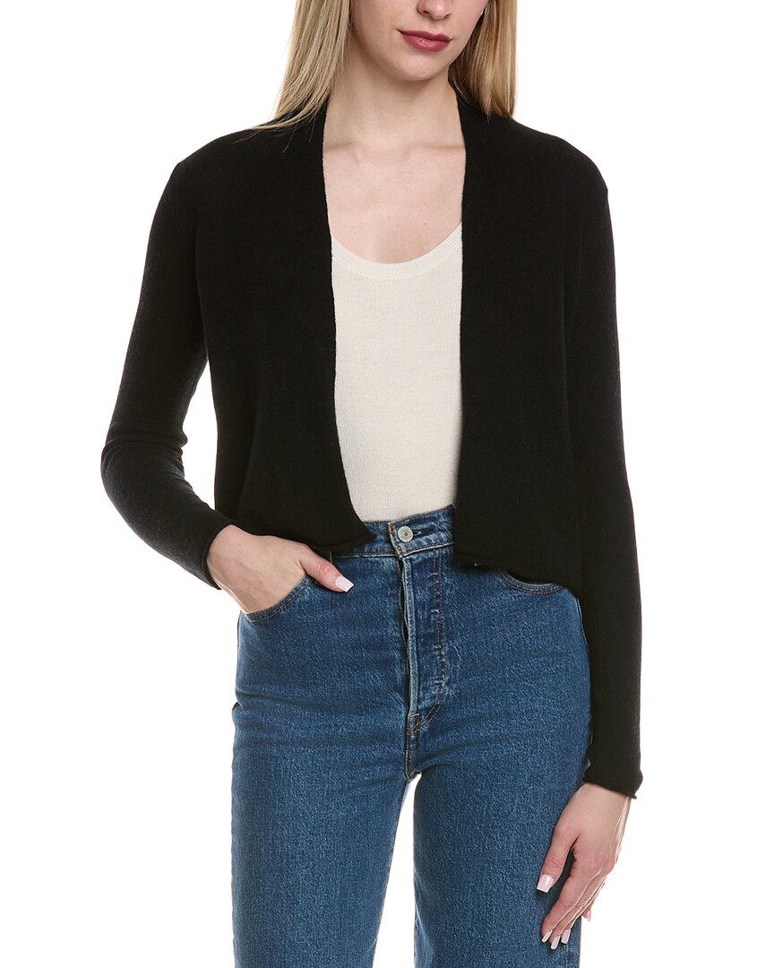 Sofiacashmere Cropped Wool & Cashmere-Blend Cardigan