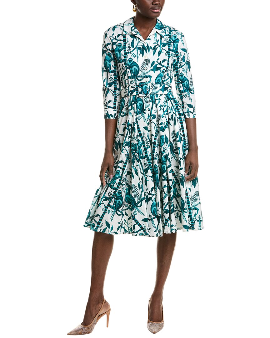 Samantha Sung Laurent Shirtdress Green
