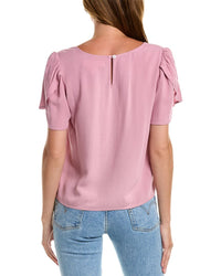 Saltwater Luxe Womens Tulip Sleeve Top, M, Pink