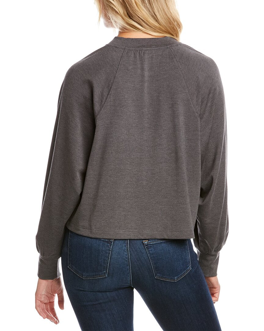 Elie Tahari Scoop Neck Henley