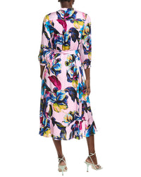 Elie Tahari The Mila Silk-Blend Shirtdress