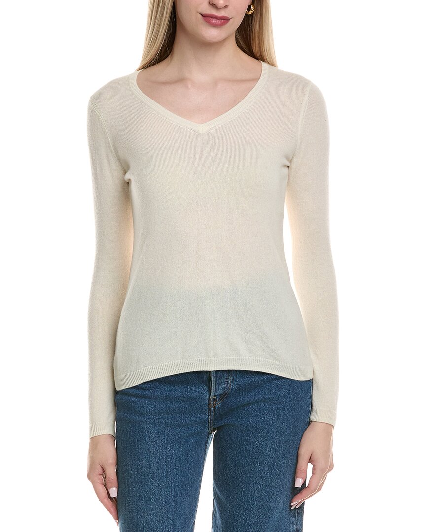 Sofiacashmere Modern V-Neck Wool & Cashmere-Blend Sweater