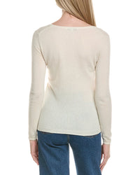 Sofiacashmere Modern V-Neck Wool & Cashmere-Blend Sweater