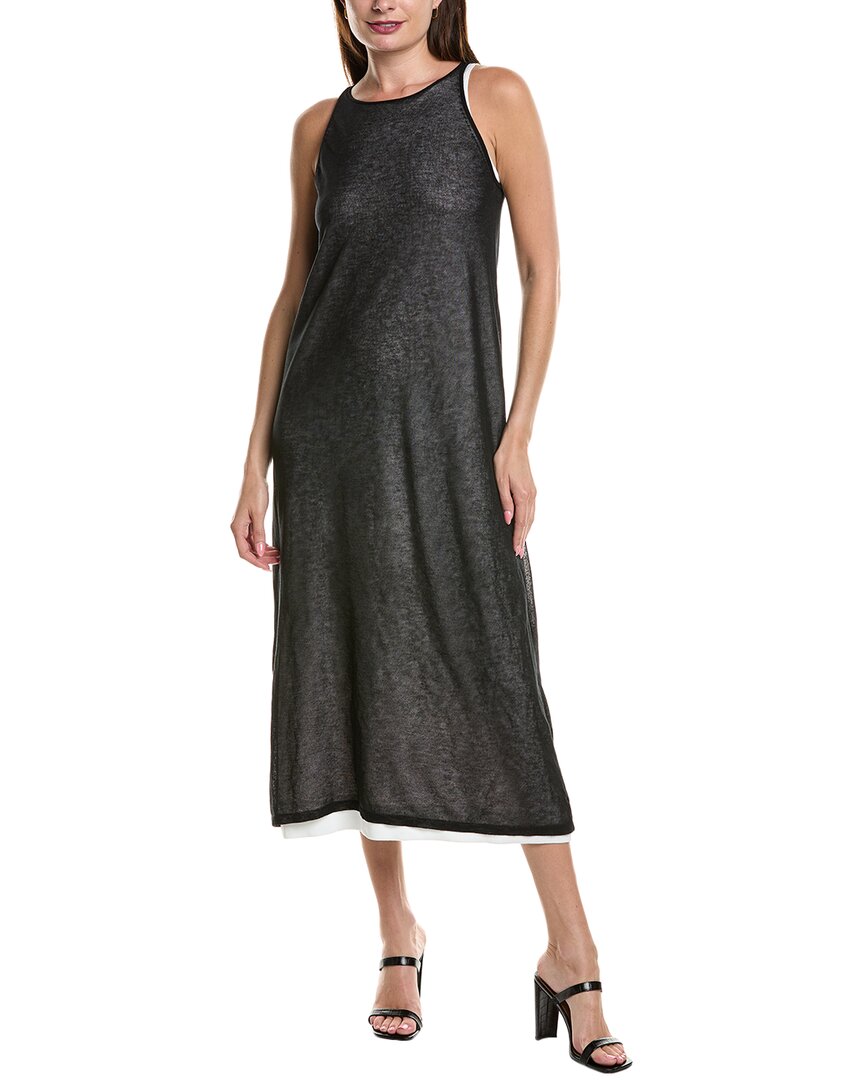 Kenneth Cole Layered Sheer Maxi Dress