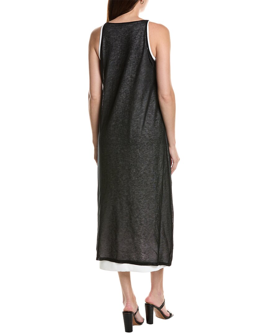Kenneth Cole Layered Sheer Maxi Dress