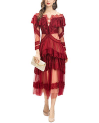 Lionello Salvi Midi Dress Red 2