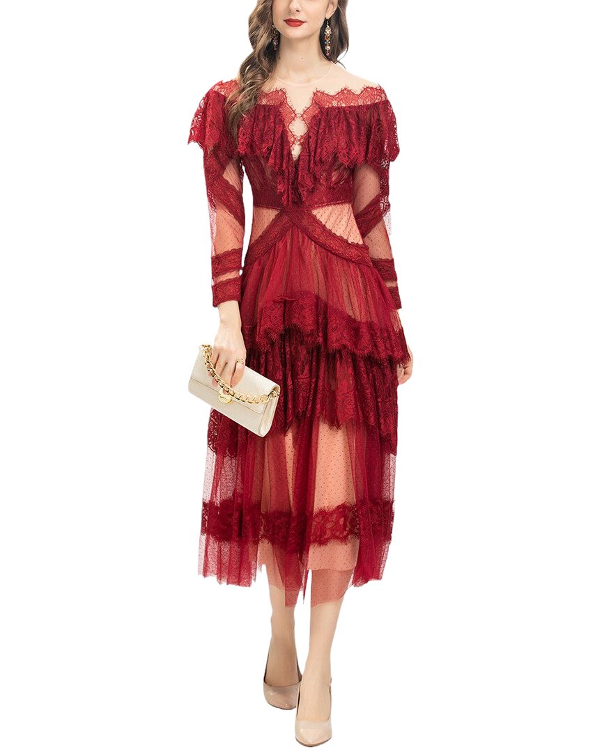 Lionello Salvi Midi Dress Red 2