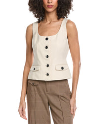 Toccin Georgia Scoop Neck Buttonfront Top
