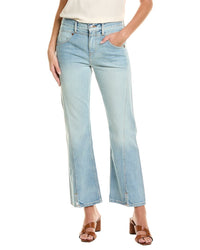 Re/Done Marea Mid-Rise Kick Flare Crop Jean