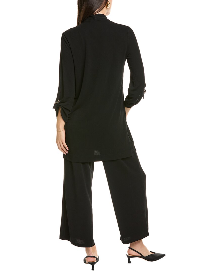 Anne Klein Drape Front D-Ring Cardigan