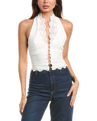 70/21 70/21 Broderie Halter Vest
