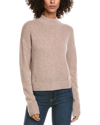 Incashmere Crop Mock Wool & Cashmere-Blend Sweater