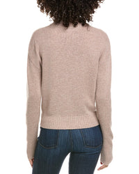 Incashmere Crop Mock Wool & Cashmere-Blend Sweater