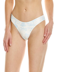 Weworewhat Classic Scoop Bikini Bottom Blue