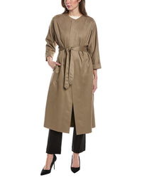 Joseph Ribkoff Open Front Coat Brown Multi