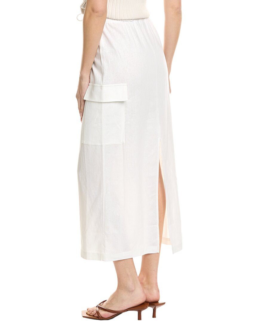 Lna Camille Linen-Blend Skirt