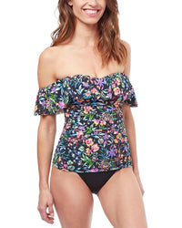 Profile By Gottex Flora Off The Shoulder Tankini Multi