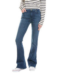 7 For All Mankind Ali High-Waist Neptune Classic Flare Jean Blue