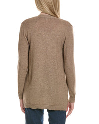 Sofiacashmere Braided Cable Wool & Cashmere-Blend Cardigan