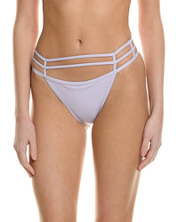 Simkhai Moxie Crystal Mesh String Bikini Bottom