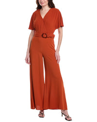 Vince Camuto Belted Jumpsuit Red