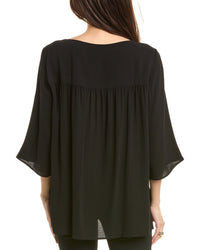 Eileen Fisher Ballet Neck Silk Top