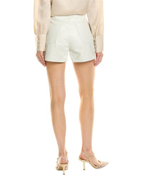 Ferragamo High-Waisted Leather Short