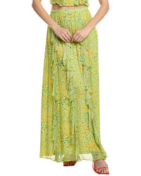 Ramy Brook Paola Maxi Skirt Green