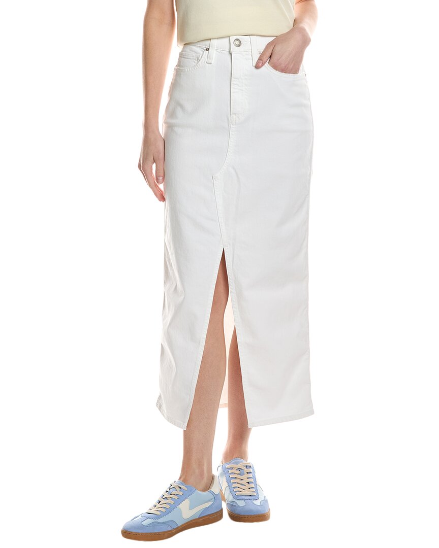 Hudson Jeans Reconstructed Midi Skirt White Regular 2 (XS)