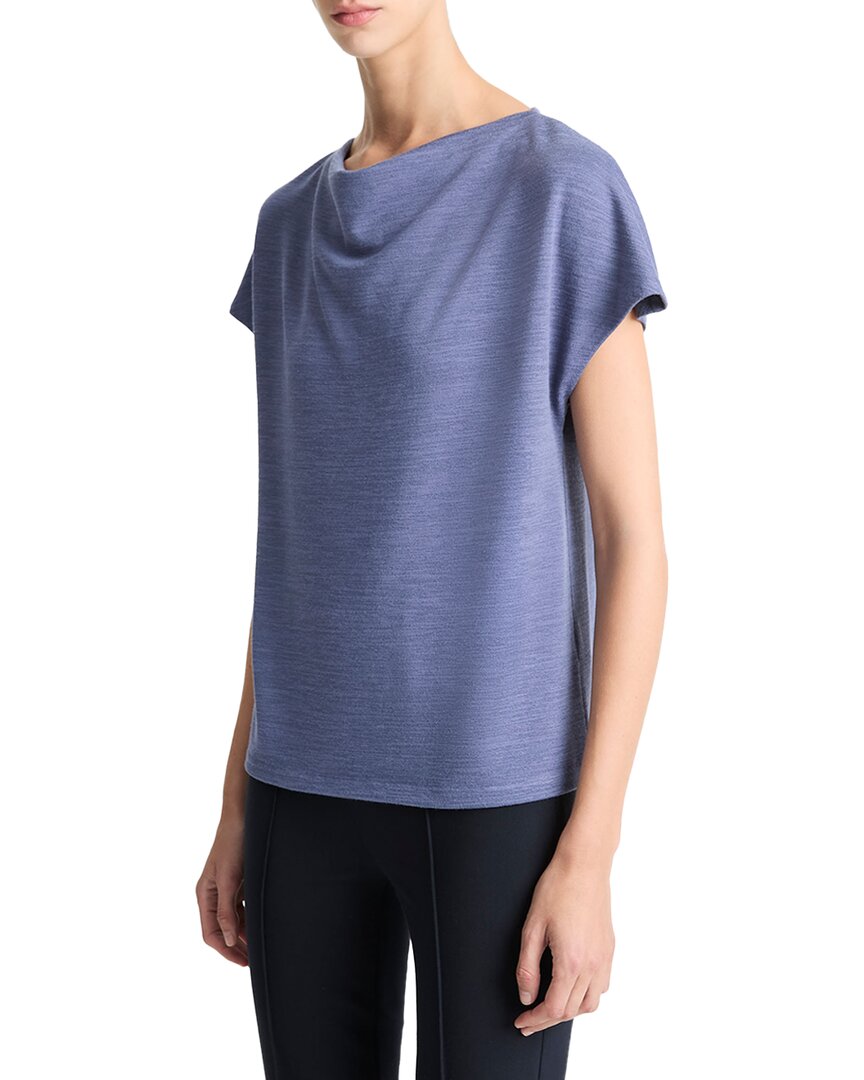 Vince Cowl Neck Top Blue