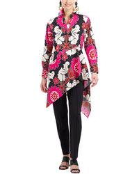 Natori Talitha Poplin Flounce Shirt Pink