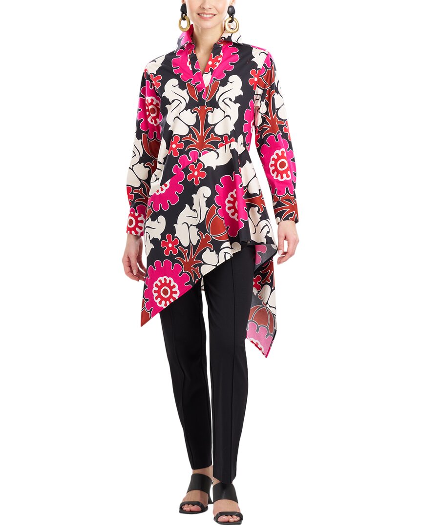 Natori Talitha Poplin Flounce Shirt Pink