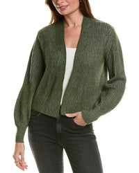 Forte Cashmere Plaited Wool & Cashmere-Blend Cardigan1