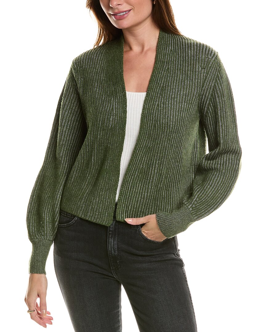 Forte Cashmere Plaited Wool & Cashmere-Blend Cardigan1