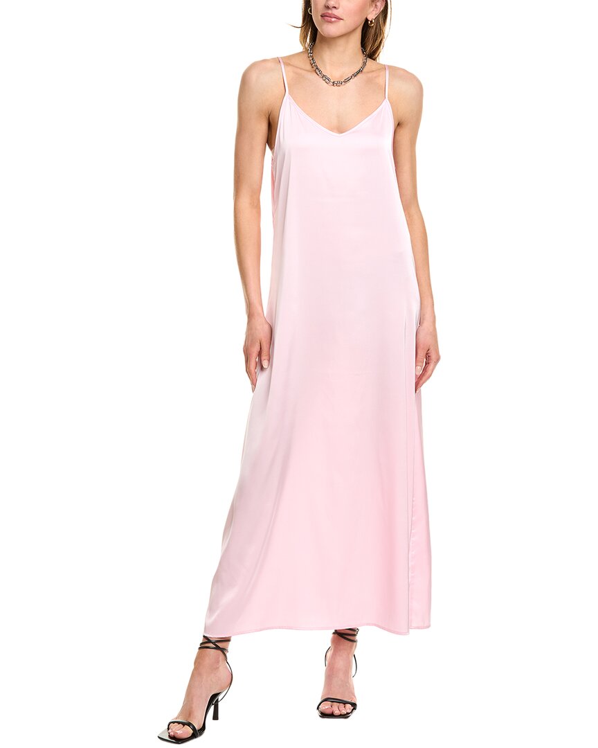 Point Satin Slip Dress