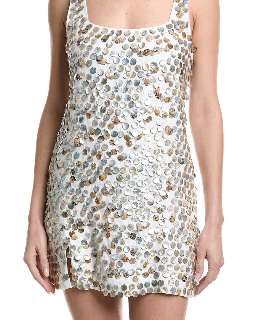 Staud Krista Linen Cocktail Dress