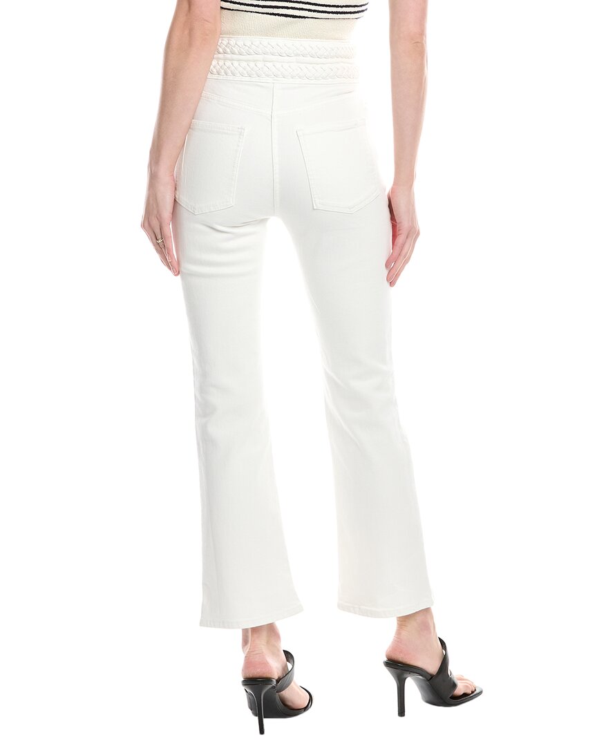 Derek Lam 10 Crosby Harlow Braided Waist Ecru Cropped Jean