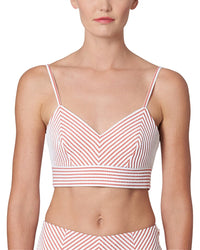 Carolina Herrera Cropped Bustier Top Multi