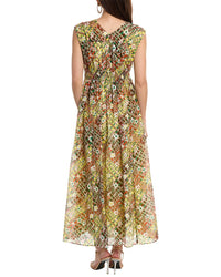 Diane Von Furstenberg Gillian Silk-Blend Maxi Dress