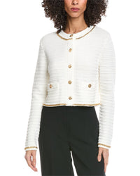 Toccin Cecilia Textured Cotton Knit Jacket