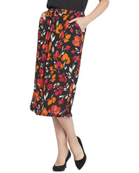 Nydj Tropical Waves Midi Skirt Multi